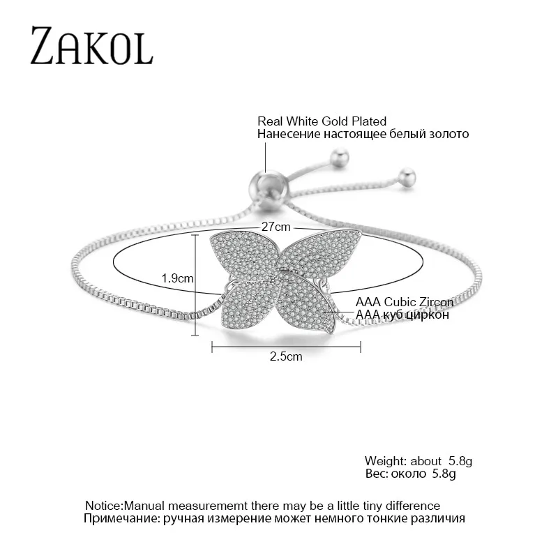 ZAKOL модный белый микро проложенный циркониевый кристаллический цветок