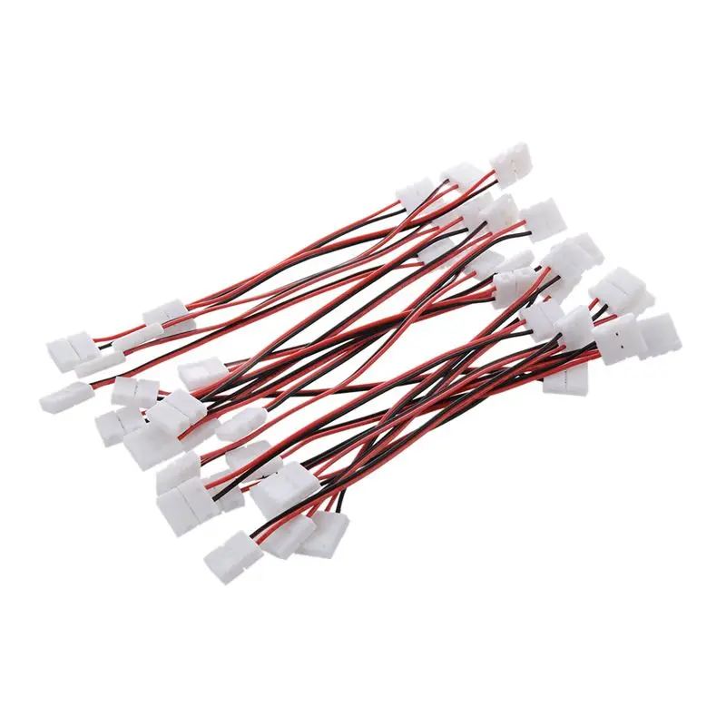 

20X RGB 3528 5050 LED LIGHT STRAP ADAPTER DC BOLT CONNECTOR TRANSFORMER 2 Pin Connector (8Mm)