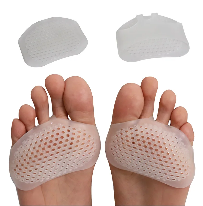 1Pair=2Pcs Toe Separator Orthopedic Products Soft Silicone Non-slip Pedicure Pad Hallux Valgus Metatarsal Corrector Plantar