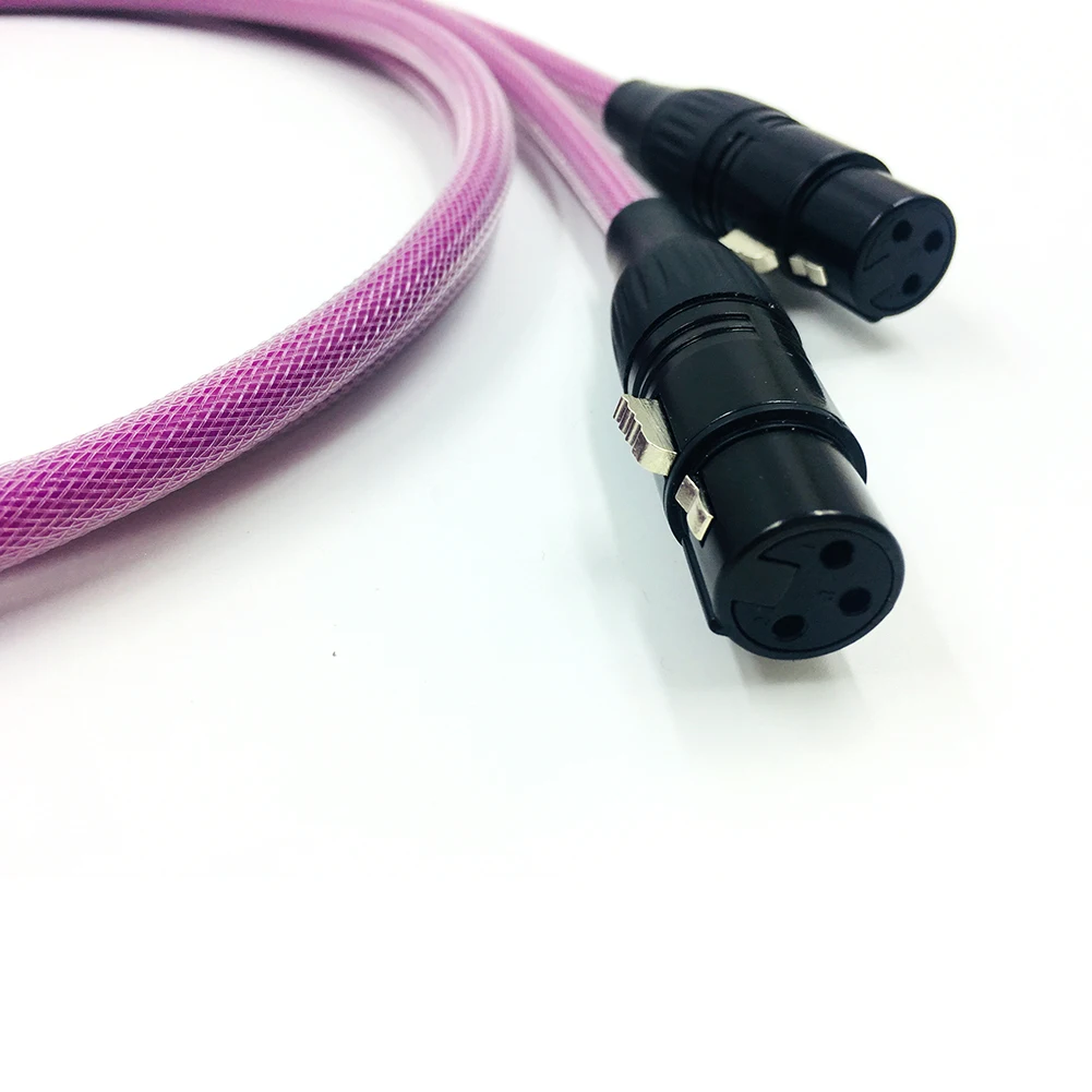 HIFI позолоченный RCA разъем 2RCA к XLR Female кабель усилитель для CD DVD плеера динамика