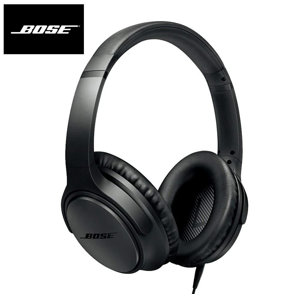 Bose SoundTrue Around ear Headphones II 3 5mm Wired Bass Headset Game Sport Earphone Inline Remote with Mic for IPod iPhone iPad