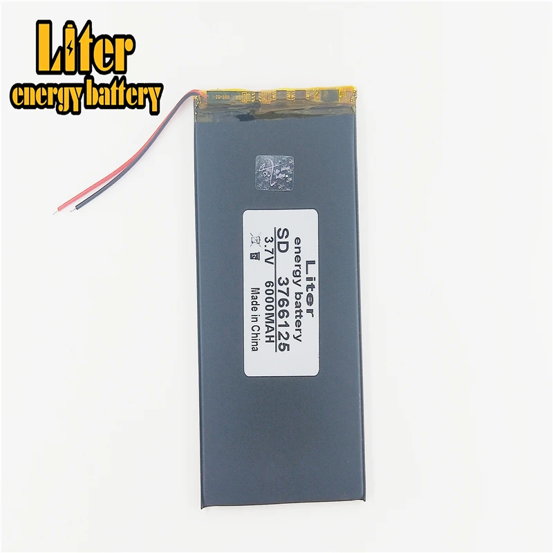 3 7 V 6000 мА/ч 3766125 3765125 3565125 PLIB (полимерный литий ионный аккумулятор) аккумулятор для