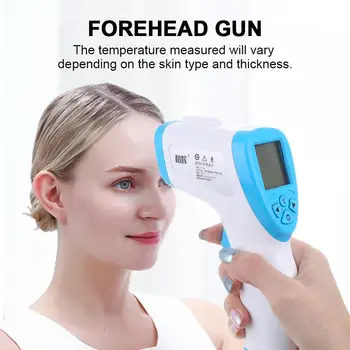 

Black Red Infrared Thermometer Temperature Measurement Tool Forehead Thermometer Thermometer Measuring Tools Health Contactless