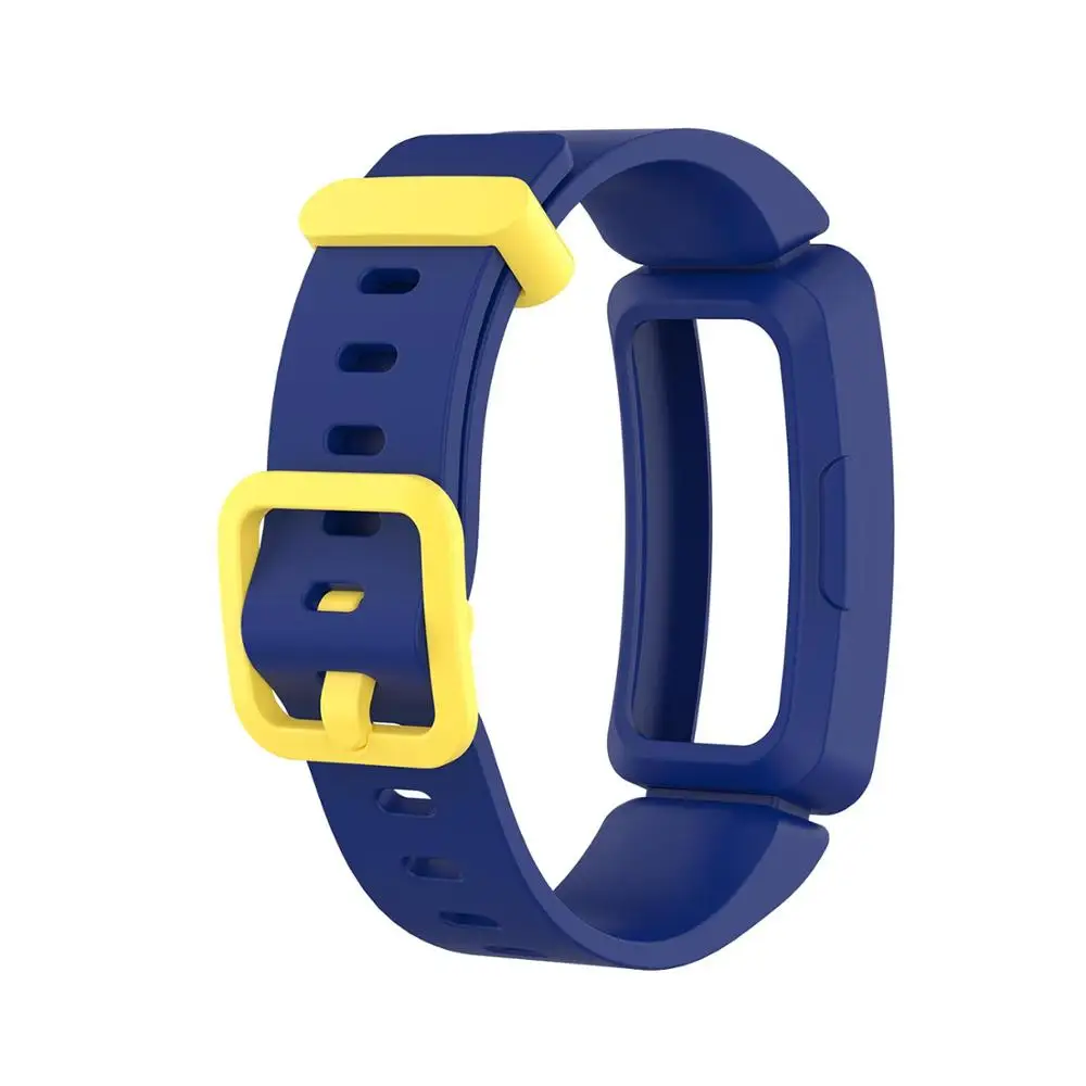 Drak Blue 2 AKBNSTED для Fitbit ACE 2 Смарт часы яркие силиконовые часы ремешок для Fitbit Inspire/Inspire HR сменный Браслет аксессуары - Цвет: Drak Blue 2