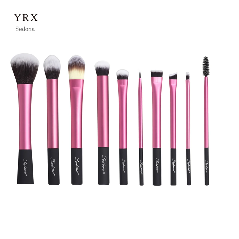 Sedona 10PCS Makeup Brush Set Synthetic Hair Wooden Handle set | Красота и здоровье