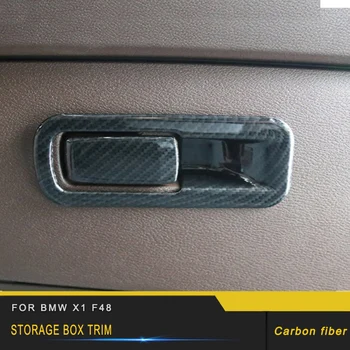 

For BMW F48 X1 2016 2017 2018 Auto Car Passenger Seat Storage Box Handle Trim Frame Sticker Cover Interior Accessories