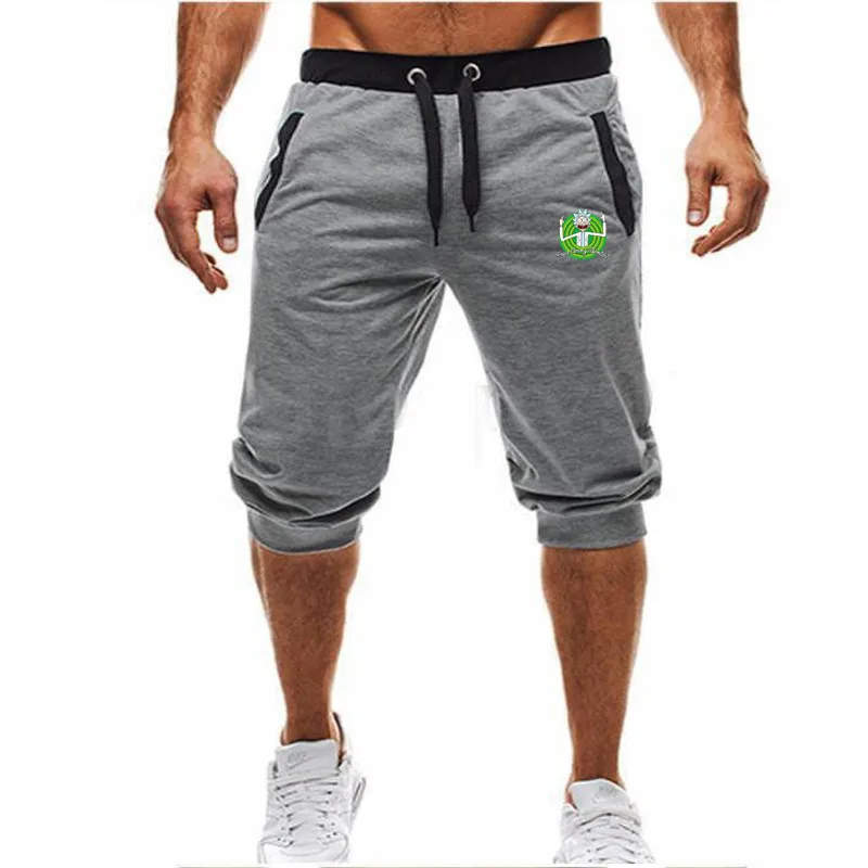 Летние новые мужские Шорты повседневные шорты модные спортивные штаны с принтом Dragon Ball Goku для фитнеса, шорты для бега - Цвет: 11 gray
