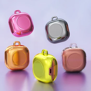 

For Samsung Galaxy Buds Live Case Transparent Plating Fashion PC Protective Cover For Samsung Wireless Bluetooth Earphone