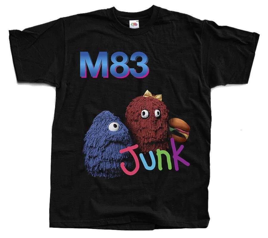 M83 Junk 2016 album cover Shoegaze T-Shirt (Black) S-5XL |