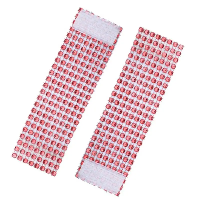 30pcs Elegant Napkin Ring with 8 Row Rhinestone Pretty Napkin Holder Napkin Buckle Decoration for Wedding Party Banquet