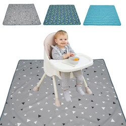 Tapis anti éclaboussures pour chaise haute, en Silicone, lavable, antidérapant, Anti fuite 