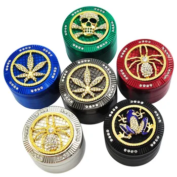 

Diamond Design Insect Small Animal Frog Herb Grinder 50mm Tobacco Grinder 4 Layer Crusher Weed Grinder Smoking Accessories