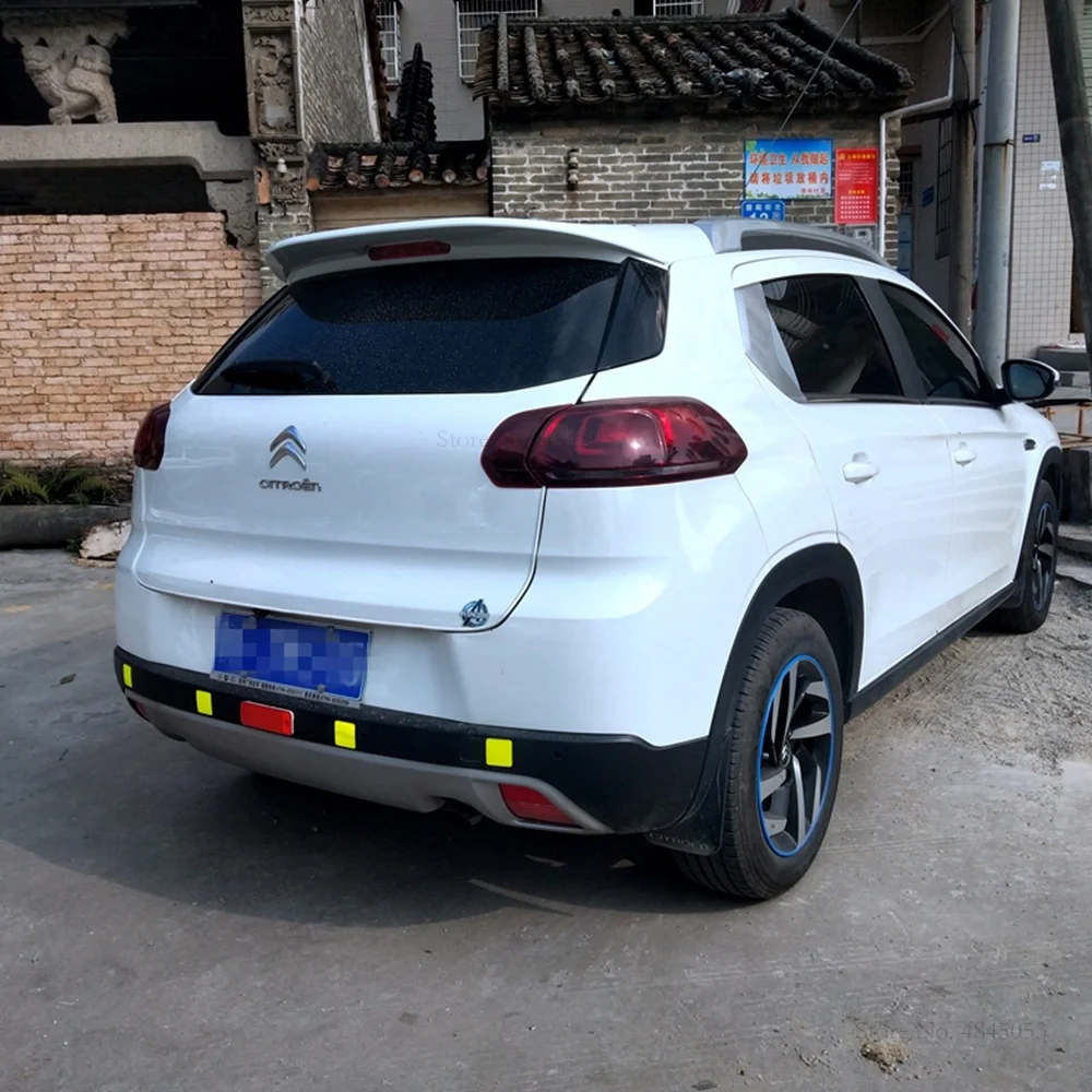 Для Citroen C3-XR задний спойлер Авто ABS пластиковый Неокрашенный цвет задний Багажник крыло багажника спойлер автомобильные аксессуары