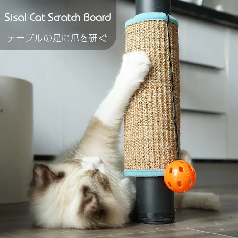 

2 Ways Use Sisal Cat Scratch Board Cat Scratcher Kitten Mat Climbing Tree Chair Table Mat Furniture Protector Cat Play Toys