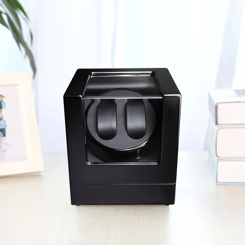 ONEON Automatic Double Watch Winder Display Storage Case Motor Shaker PU Leather Quiet Motor Rotating Watch 5