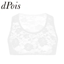 Мужской Прозрачный цветочный кружевной топ, жилет, сексуальное прозрачное нижнее белье SISSY, ночное белье, глубокий u-образный вырез, без рукавов, дышащий короткий жилет, укороченный топ