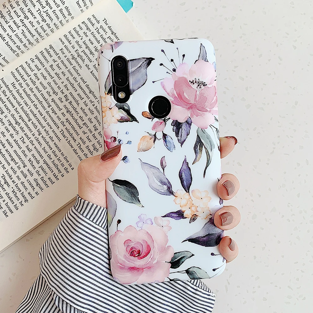Винтажный чехол LOVECOM для телефона с банановыми листьями и цветами Xiaomi Redmi 7 Note 8 Pro