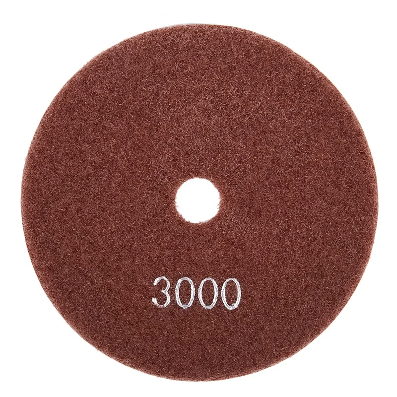 Top-5 inch 125mm Wet Diamond Polishing Pads Marble Granite Grits