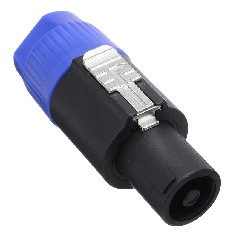 10pcs/pack 4 Pin Speaker Audio Plug 4 Pin Male Panel Mount Professional Power Plugs Jack Socket Connector