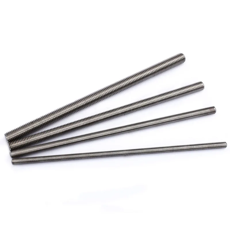 Threaded Rod Bolt Stainless Steel Screws Stainless Steel Screw M2-M20 304 Stainless Steel Full Thread Rod Screw Rod Headless Bolt Thread Full Threaded Stud