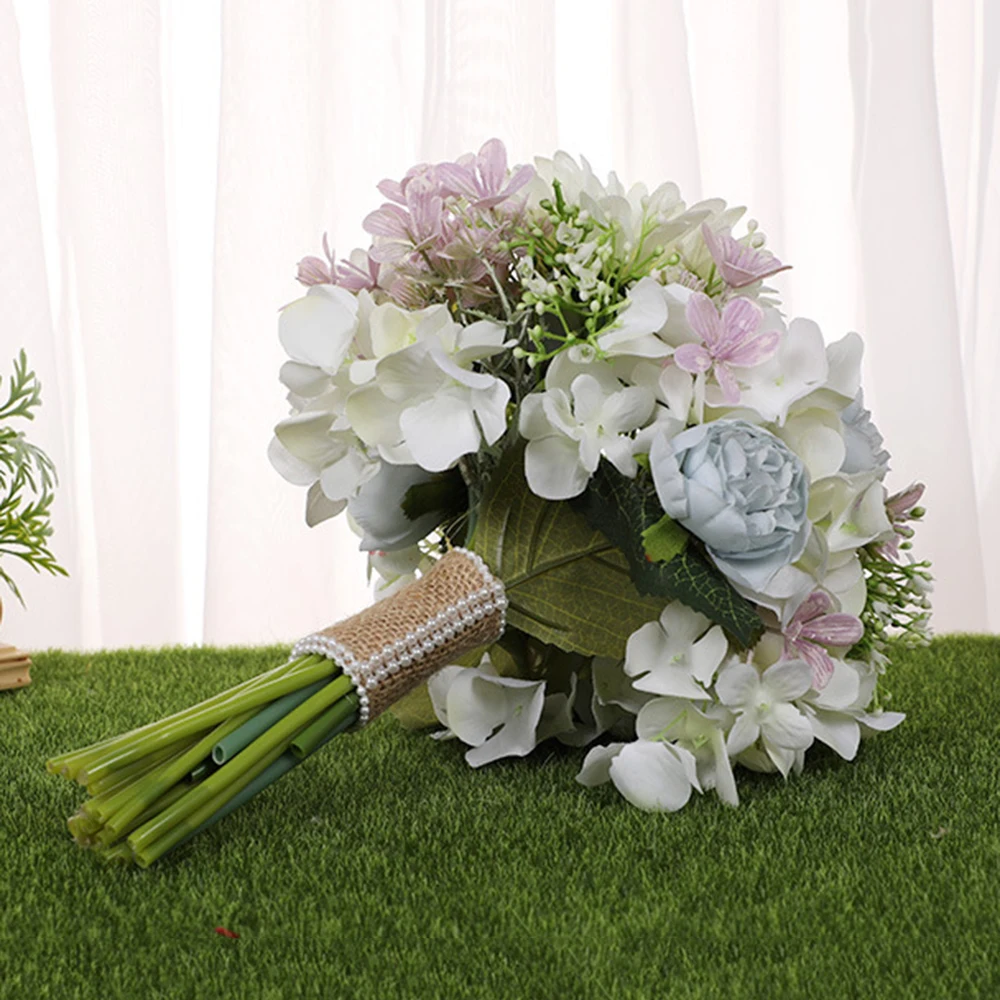 Simulation Holding Bouquet Wedding Bride Artificial Flower Photography Photo Prop Wedding Supplies