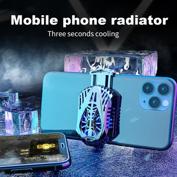 

60-90mm Universal Mobile Phone Cooler Semiconductor 3 Second Cooling Gamepad Holder Bracket Clip Radiator Battery Protective