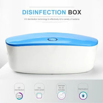 

UV Disinfection Box Disposable Mask Manicure Tools Portable UVC Band Ultraviolet Sterilizer Disinfection Case