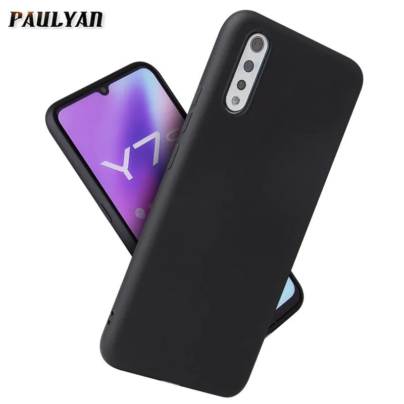 Ударопрочный чехол для VIVO Y12 Y15 Y17 Y19 V11 V17 NEO однотонный мягкий vivo Z5x V15 PRO Матовый ТПУ
