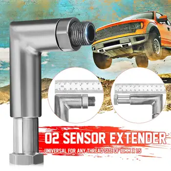 

Universal M18 x 1.5 O2 Oxygen Sensor Extender Spacer Angled 90 Degree O2 Bung Extension Catalytic Converter