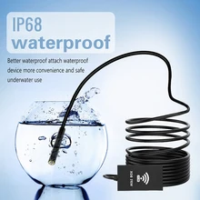 Профессиональный водонепроницаемый беспроводной WiFi эндоскоп бороскоп 1 M/2/M/3,5 M/5 M/10 M Инспекция 2.0MP HD 8 мм полужесткая змеиная камера