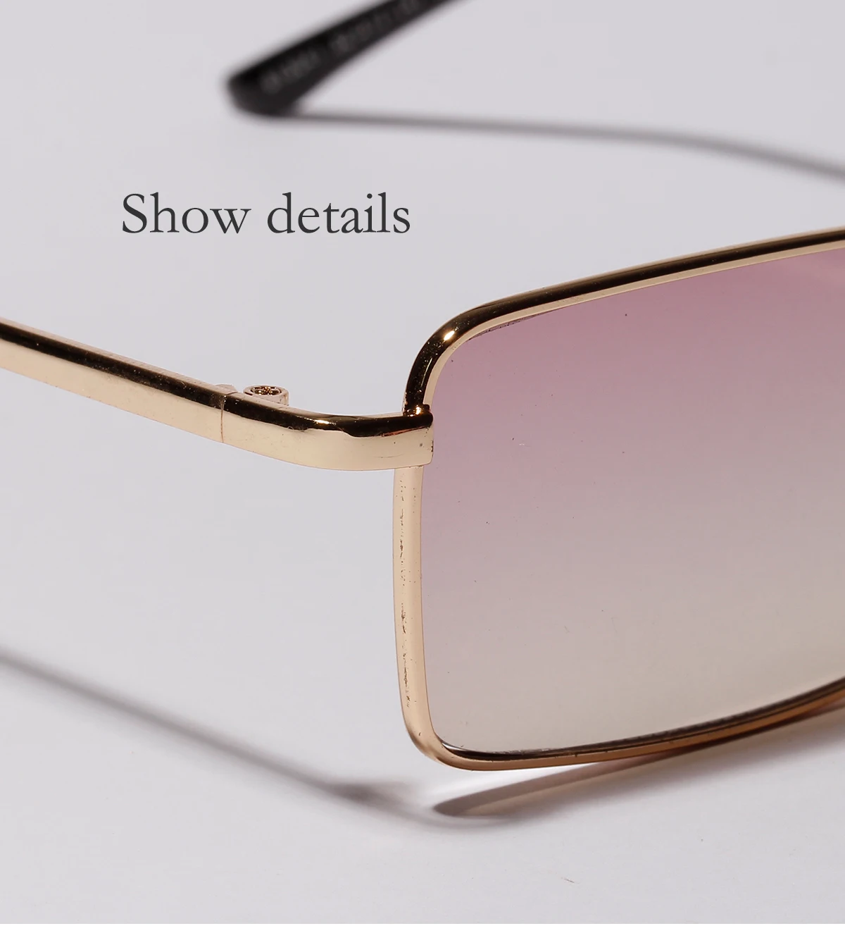 New sunglasses double beam small Metal frame square sunglasses