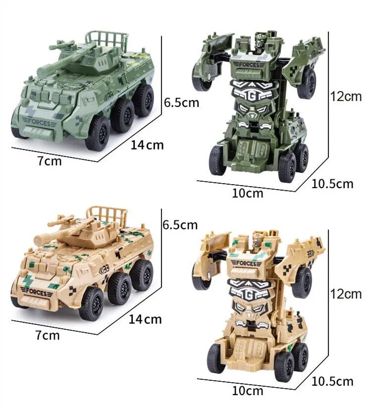 Generic Deformation Toys Car Transformation Robot Toy Diecast Plastic