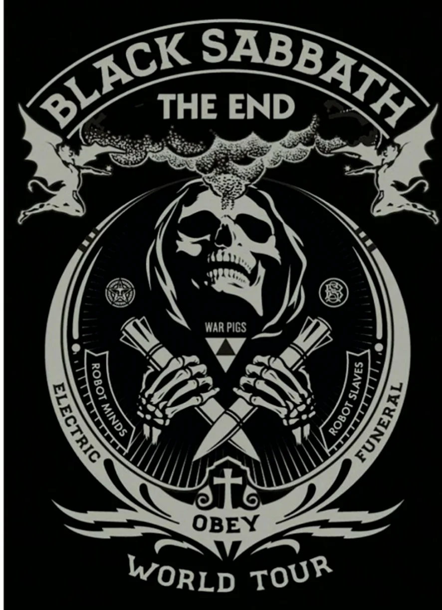 3ft x 5ft 3 x5ft Black Sabbath конец World Tour флаг группы печати баннер, флаг из полиэстера Размеры 150*90 см
