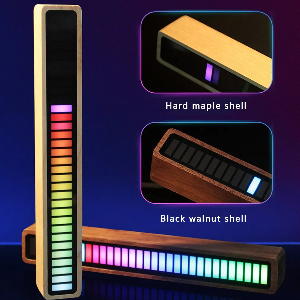 Controle de Som Luz para o Carro Captador Rhythm Colorida Led Atmosfera App Controle Músicas Melodia Ritmo pc Sala tv Rgb Luz 3 Home & Garden