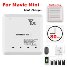 Battery Charger for DJI Mavic Mini Battery Charging Remote Control US EU UK AU Plug 6 IN 1 Drone Accessories