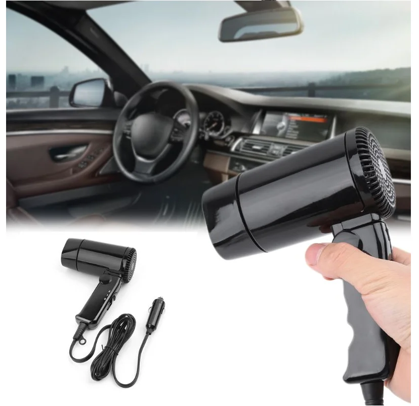 Caranvan Tragbare 12V Auto-styling Haar Trockner Hot & Cold Klapp Gebläse  Fenster Defroster Camper Motoro RV - AliExpress