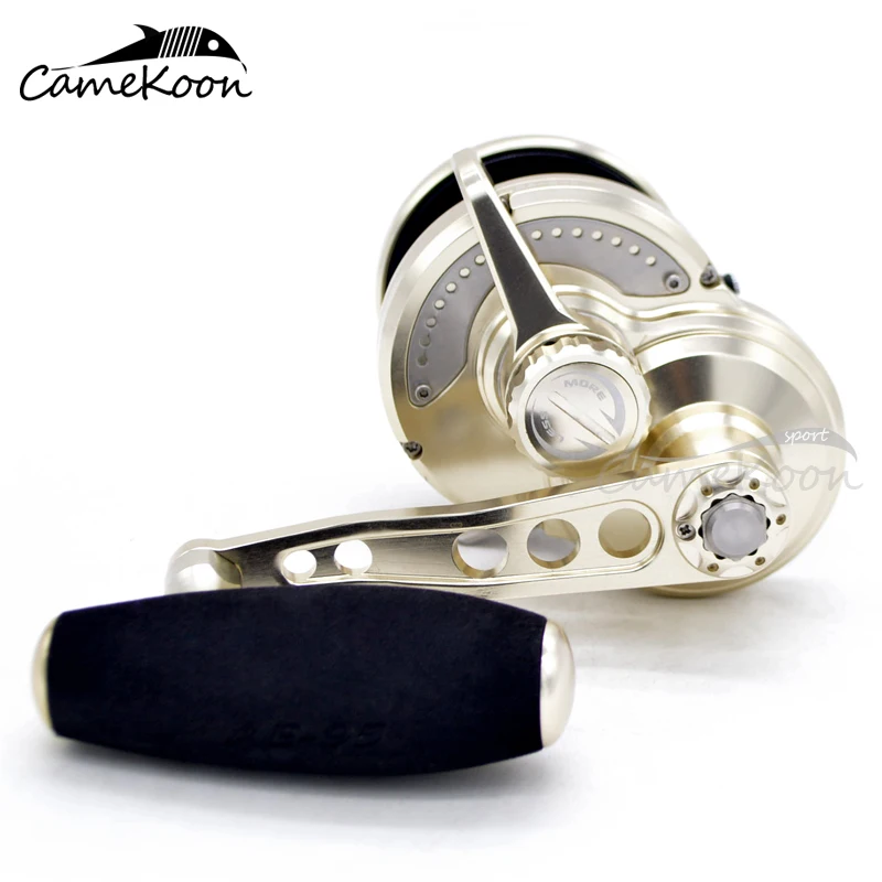 CAMEKOON 지그 낚시 릴 30KG 파워 드래그 9+2 베어링 알루미늄 CNC 가공 바닷물 트롤링 코일 대용량 릴