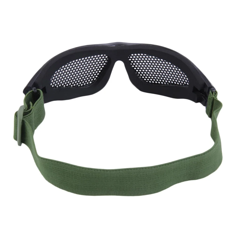 Outdoor Eye Protective Airsoft Safety Tactical Goggles CS Game with Metal Mesh 