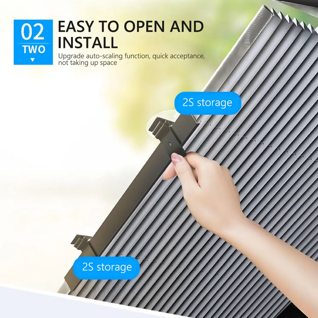 Car Sunshade Sun Visor Protector 46/65/70cm Retractable Folding Front Windshield Curtain For Fron UV-protective Curtains | Автомобили и
