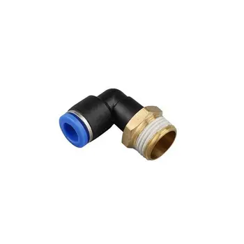 

PL8-03 Plastic Pneumatic Blue Air Quick Connector Elbow Element 8mm to 3/8'' BSP Male Thread Push L Type Pipe Fitting Parts