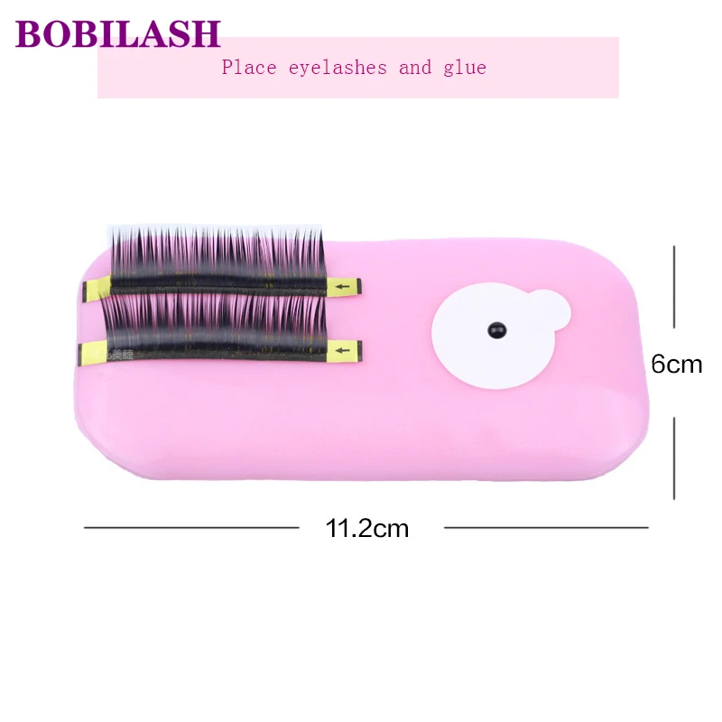 Bobilash Acrylic Grafting Eyelashes Stand Extension Holder Plate Lash Tray Strip Individual Makeup Tool |