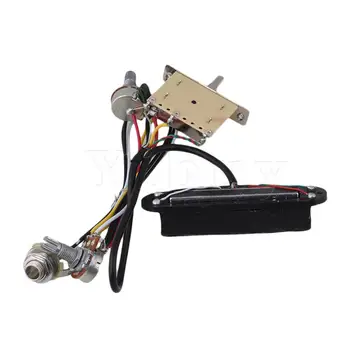 

Yibuy 1 Set Dual Rail Pickup Humbucker Guitar Accessories Instrument Part Black