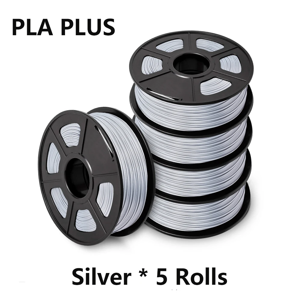 SUNLU PLA PLUS Filament 5KG 3D Printer Filamen PLA + 1KG A Roll 1.75MM Filament 3D Printing Material 5 Rolls/set With Spool 