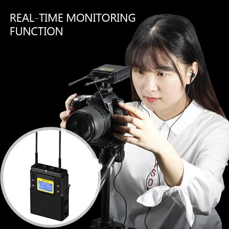 WMIC-01Wireless петличный микрофон Портативный петличный микрофон 3,5 мм Jack нагрудный микрофон для фотографии