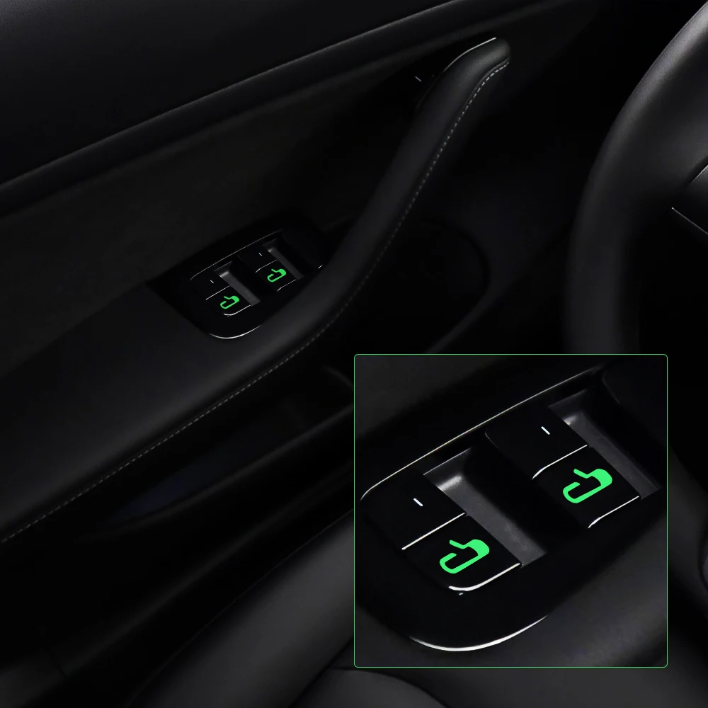 8 шт. отверстия автомобильной двери выхода Стикеры для Tesla модель 3 наклейка