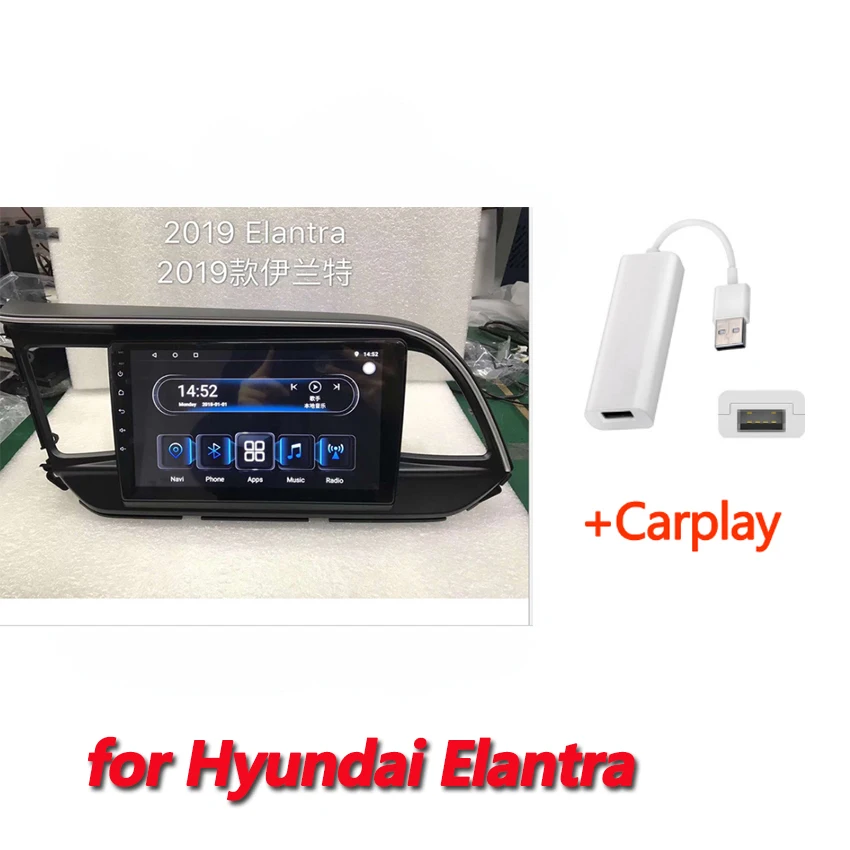 Для hyundai Elantra- Android мультимедийный плеер Автомобильный сенсорный экран gps навигация поддержка Carplay