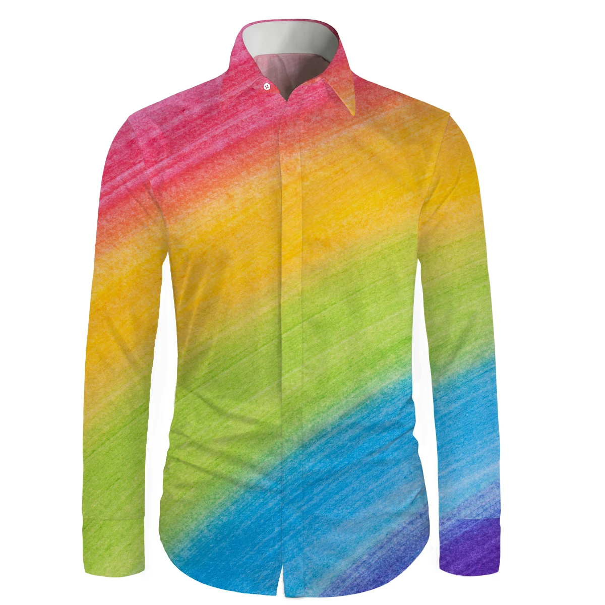 

2019 Haiwaiian Men's Shirts Colorful Printing Pattern Men Long Sleeve Shirts for Men Casual Style Summer Beach Shirts