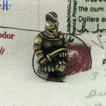 

EDC Tools Knife Beads Brass Sparta Mask Skull Lanyard Bead Paracord Knife Keychain Tool DIY Pendant