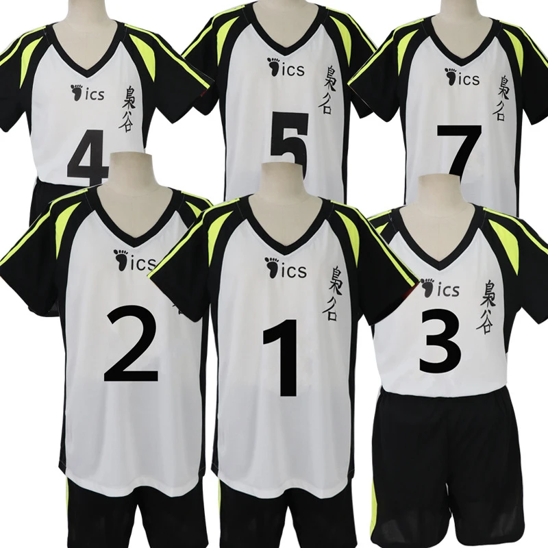 Cosplay&ware Haikyuu Cosplay Costume Msby Volleyball Club Karasuno High School Shoyo Hinata Bokuto Sportswear Jerseys Uniform -Zentai shop online H9b43e8262887477bbb71ec4336136f78v.jpg