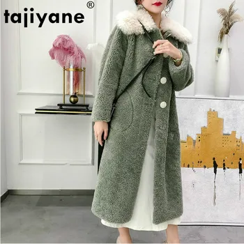 

Real Fur Coat 100% Wool Jacket Autumn Winter Coat Women Clothes 2019 Streetwear Korean Vintage Tops Suede Lining Abrigo Mujer